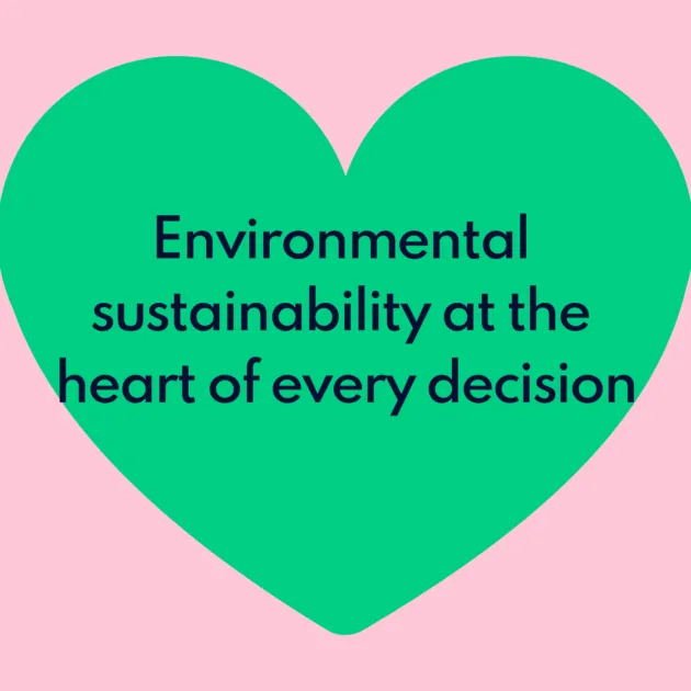 Environmental sustainability at the heart of every decision