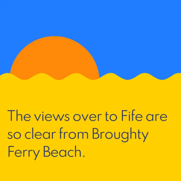 The views over to Fife are so clear from Broughty Ferry Beach. 